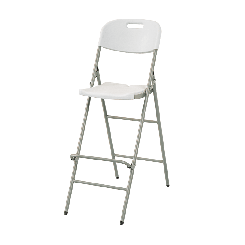 Bar taas na natitiklop na upuan na may backrest